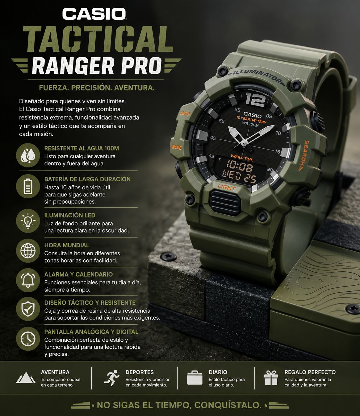 Reloj Casio Tactical Ranger Pro